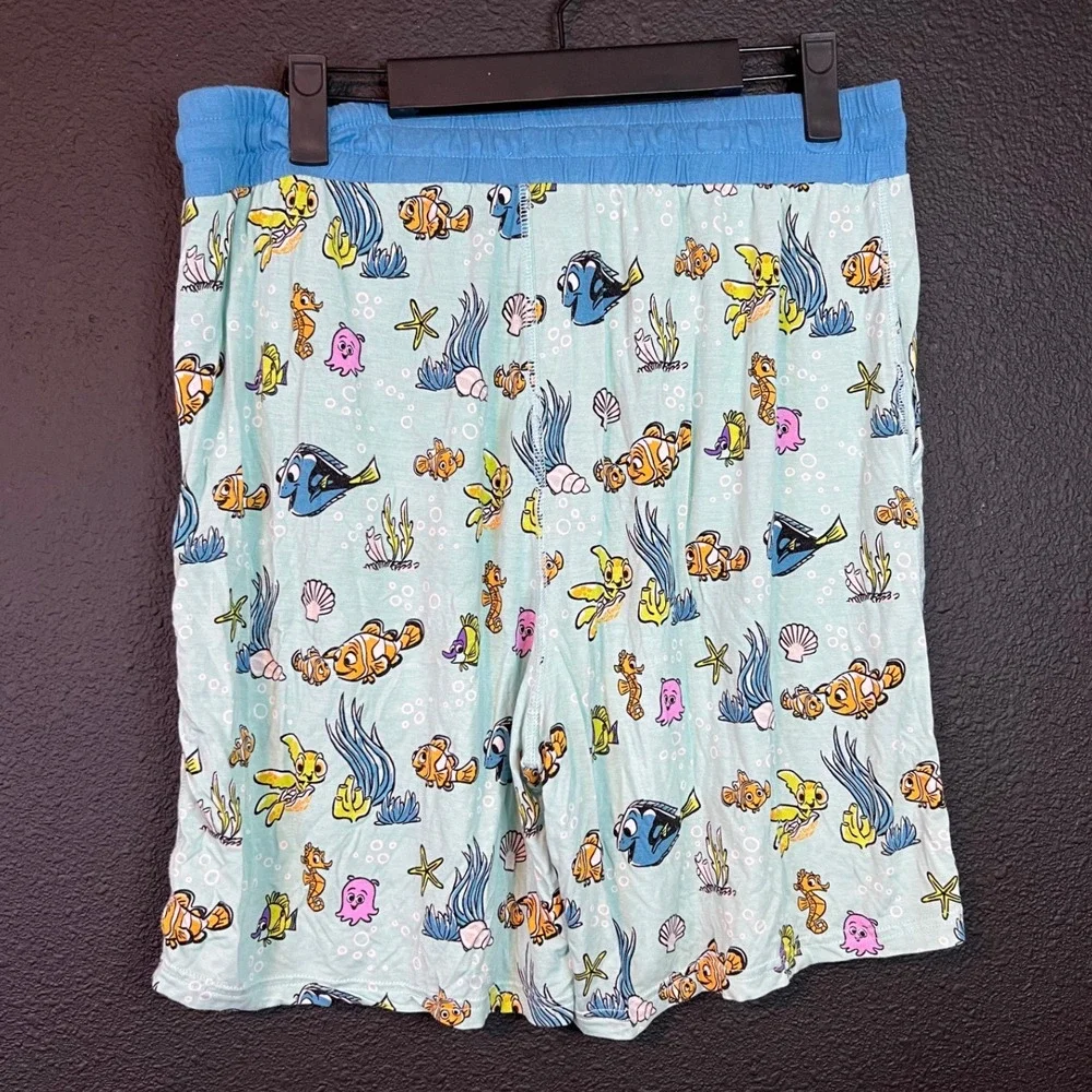 Little Sleepies Disney Finding Nemo Bamboo Pajama Shorts Lounge‎ Womens Large